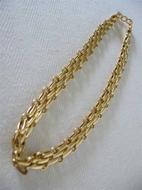 christian dior brass chain|christian dior necklace price.